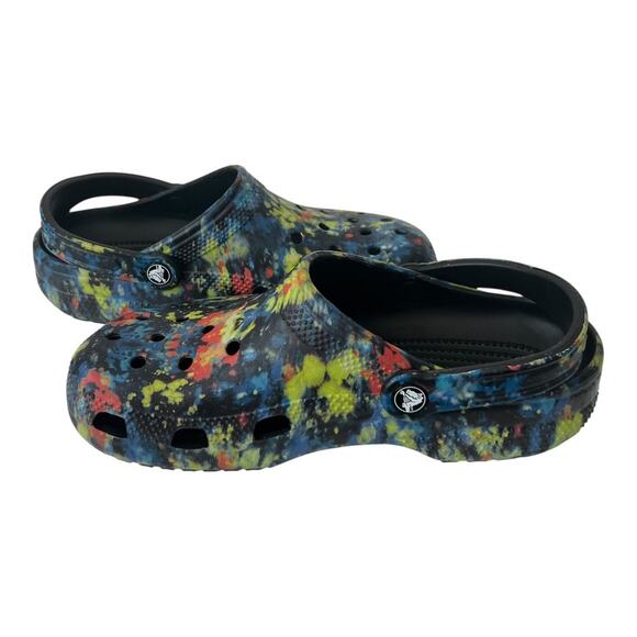 Crocs Classic Tie Dye Graphic Unisex Clog Sandals Women Size 9 - Picture 6 of 10